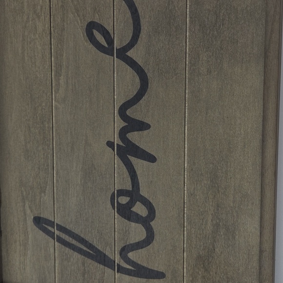 Rustic Gray Wooden Tray with 'Home' Script - Picture 15 of 16